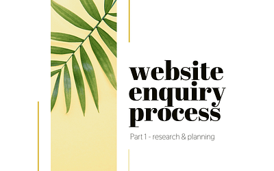 Mapping out a website enquiry process